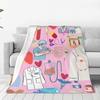 Doctor Nurse Enfermera En Apuros Merch Blanket Soft Warm Flannel Throw Blanket Bedding for Living room Picnic Travel Home Sofa