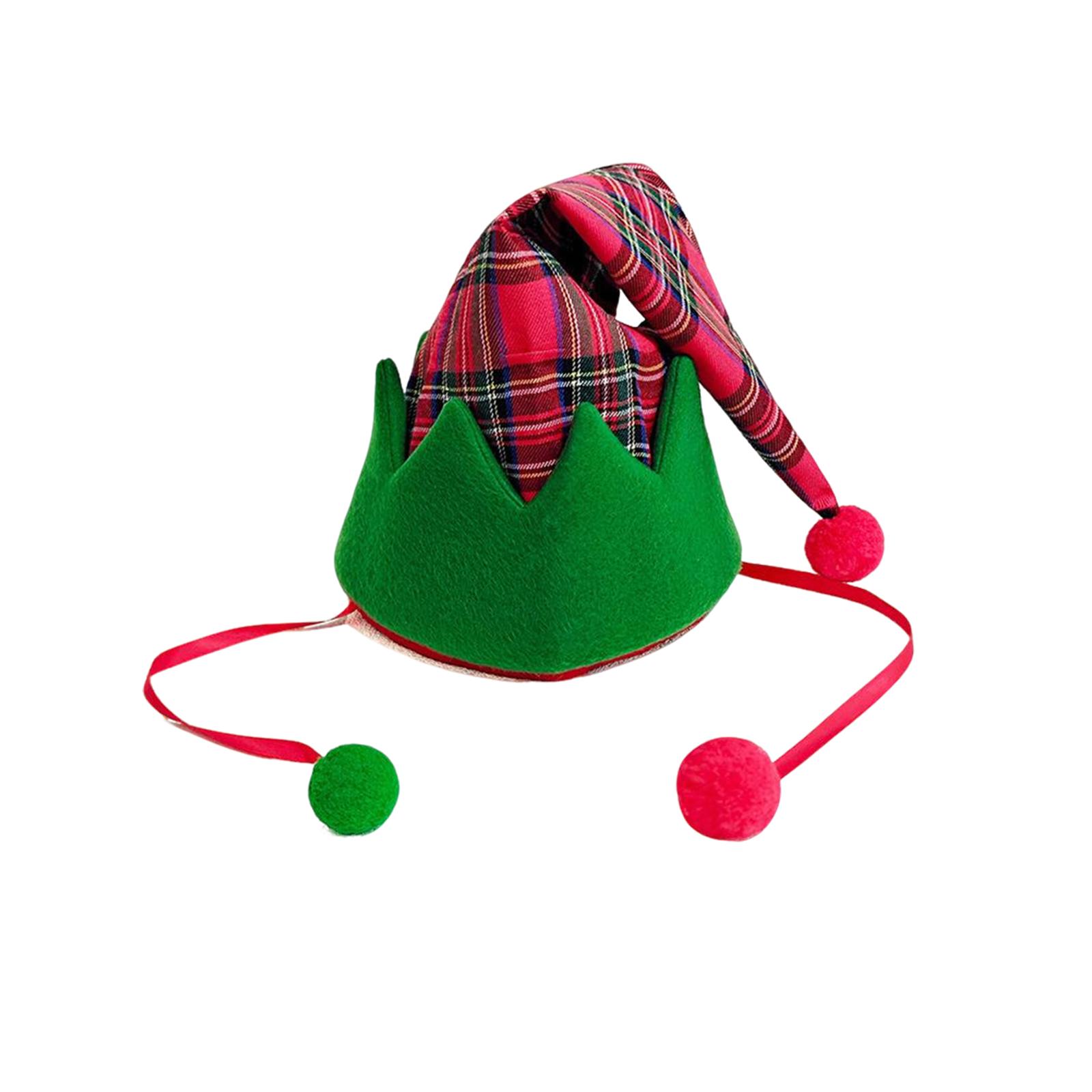 

Рождественская атмосфера Рождественская шляпа Шапка с ушками Шляпа Головной убор Шляпа-носок Рождественский шар One Size зелёный