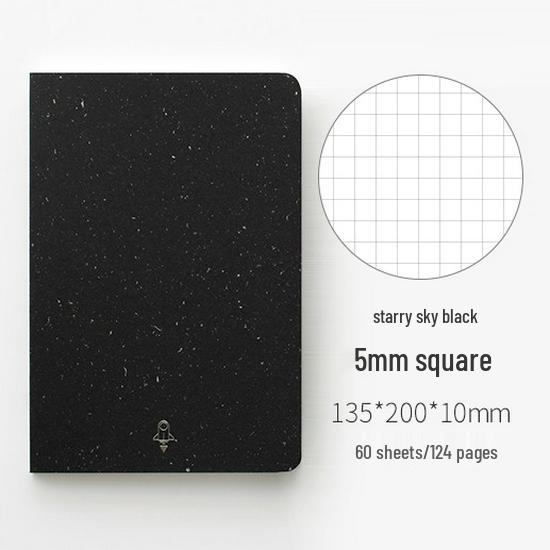 Inspiration Day & Night Starry Sky Planner: Retro Nude Binding Notebook with Lined, Blank, and Dot Grid Pages