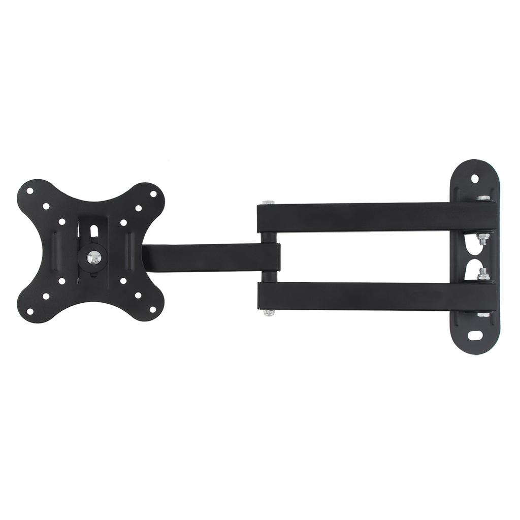 Universal 10KG Load Bearing Adjustable Wall Mount Bracket 15 Degree Tilt Display Support Frame for 14-27 Inch Household Screen Holder