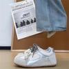 Niche Design Retro Moral Training Shoes Women's 2025 Spring and Autumn New Flat Bottom Inner Heightening Board Shoes Casual Mesh Sports Shoes