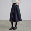 Chuyu Women's Elastic Waist Origami Cocoon Midi Skirt