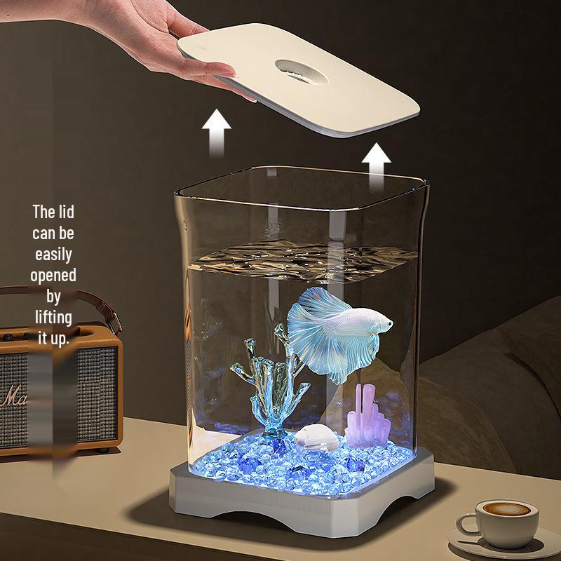 Douyu Small Goldfish Tank for Home and Office Décor