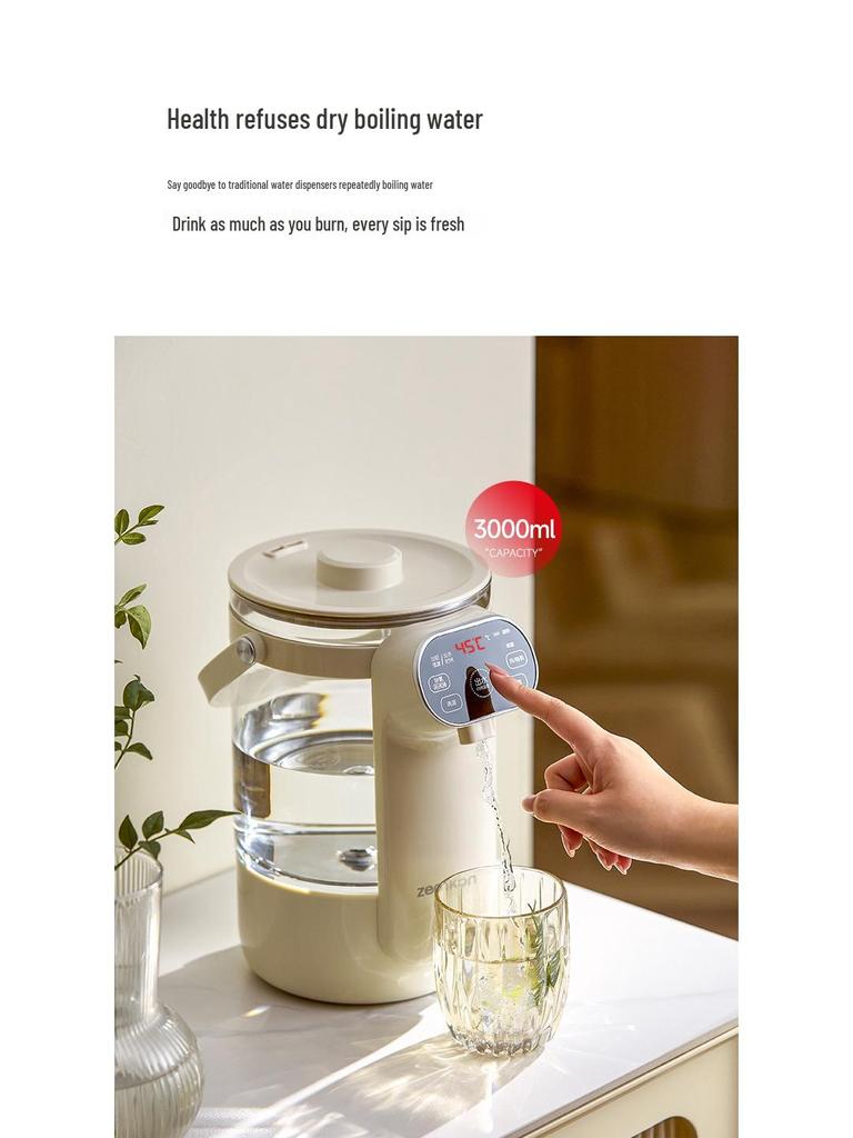 Hervidor Eléctrico Zemkon: Hervidor de Aislamiento Automático con Control de Temperatura