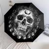 1Pc Skulls Automatic Umbrella - Suitable Travel Outdoor Portable Umbrella Birthday Gift Daily Essentials