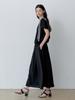 LE STUDIO Puff Blouse + Easy Skirt Set (Bk)