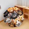 1 PC Automatic Folding Umbrella - Colorful Cat Pattern, Portable & Foldable Design with 8 Ribs, Christmas Birthday Gifts