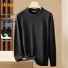 JEEP Men's Solid Color Crewneck Pullover Knit Sweater