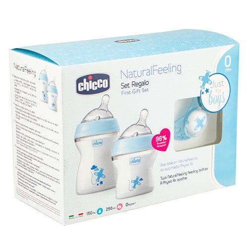 Chicco Chicco Nursing Natural Feeling Gift Set (Boy)