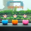 Solar-Powered Waving Sunflower Car Ornament - Cartoon Interior Decoration Accessories for Women