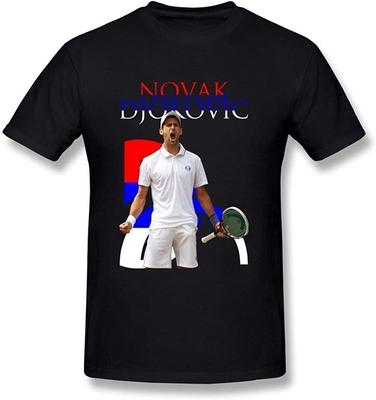 Clothes Costumes Men's Novak Djokovic Cotton Men T Shirt Sleeve Tee