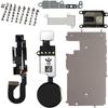Full Set LCD Parts For iPhone 6 6P 6S 7 7P 8 Plus Front Camera Home Button Key Flex Cable Screen Metal Bracket  With Full Screws