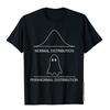 Math Statistics Normal Distribution Paranormal Distribution Tshirt Tops Tees Fitted Vintage Cotton Boy Top Tshirts Hip Hop
