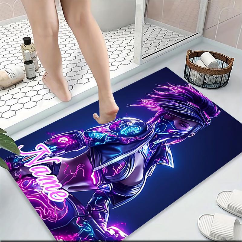 Custom Name BT21 Character Collection Carpet Rug Customizable Soft Washable Anti-Slip Home Living Room Sofa Mats Personalized Rug. 0909139
