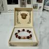 Lucky Handcrafted Beaded Bracelet With Elastic Cord For Men Women Gift Accessory