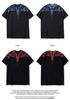 Marcelo Classic Phantom Wings Short Sleeve T-Shirt with Colorful Feathers and Lightning Design