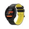 For Garmin Approach S2 / S4 Two-color Silicone Watch Band(Black Yellow)
