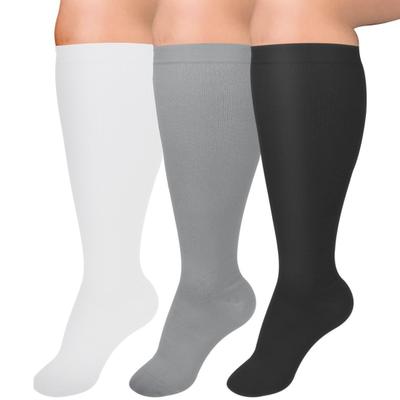 1 pár unisex športových ponožiek kompresné ponožky na jogu veľké veľkosti dlhé vysoké