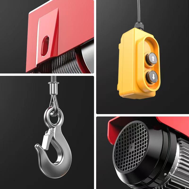 Mini Electric Hoist: 1 Ton Wireless Remote-Controlled Household Crane (220V)