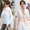 Lightweight Down Vest Women's Short Autumn and Winter New White Duck Down Slim Fit and Slim Exterior Wearing Warm Standing Collar Sweetheart