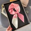 70 Square Scarf Silk Silk Scarf Women's Retro Pink Flower Print Square Scarf Women's Professional Plain Crepe Satin Mulberry Silk Scarf