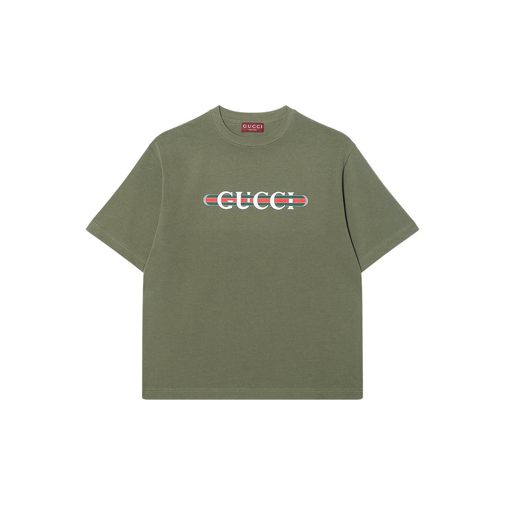 GUCCI FW25 T Shirt Men's Forest Green 798115-XJHDG-3450