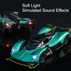 1:24 Valkyrie GT-R50 Sports Car Model Toy Diecast Alloy Doors Opened Sound Light Supercar Collectible Ornaments for Boys Toys