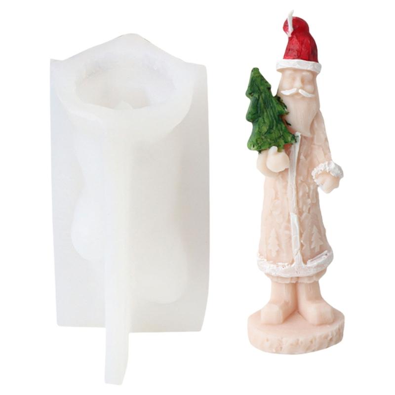 Stylish Handmade Soap and Candle Crafting Christmas Silicone Mould Flexible Home Decoration Supplies for Art Projects