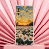 Phone Case For Samsung A56 A36 A26 A24 A16 A14 A12 A32 A50 A70 A22 A40 A34 A54 A42 A52 5G A04s A06 Cover Soft Pale Little Flower