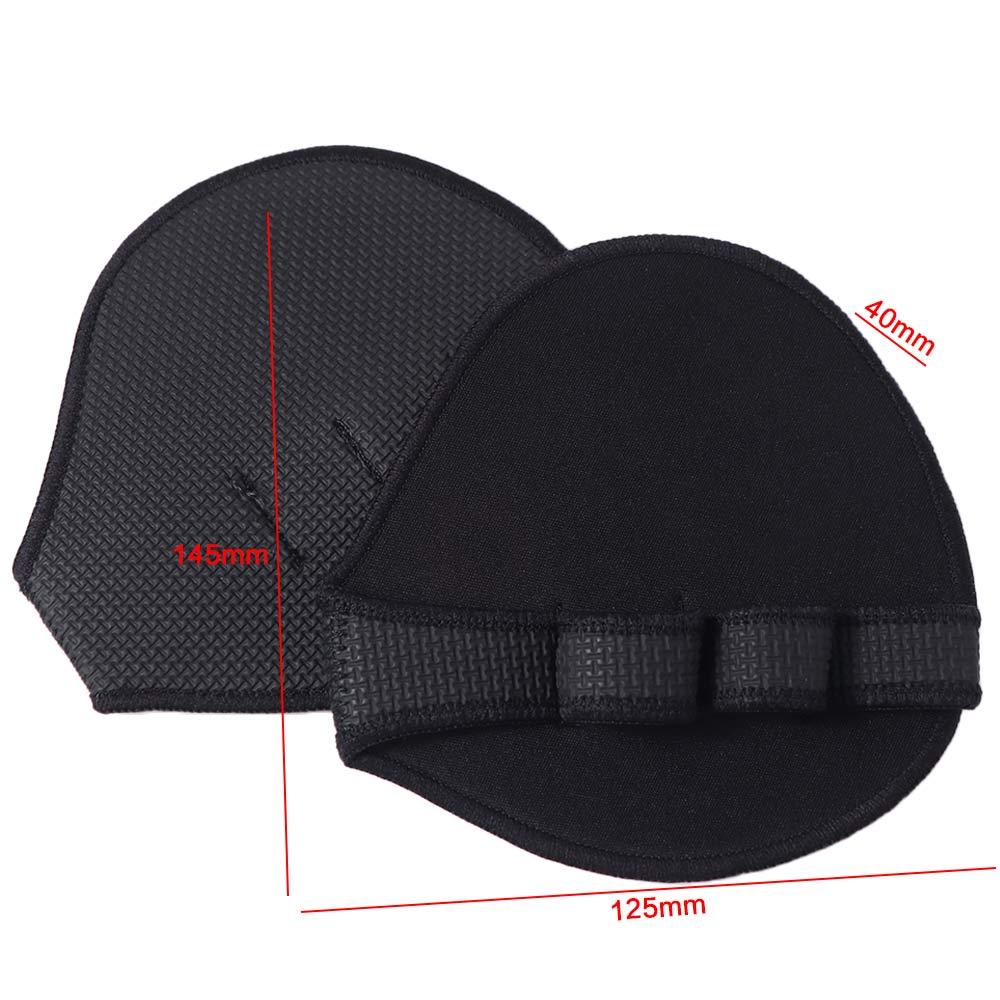 1 Pair Non-slip Weightlifting Hand Protect Pads Four-finger Gym Power Gloves  Women