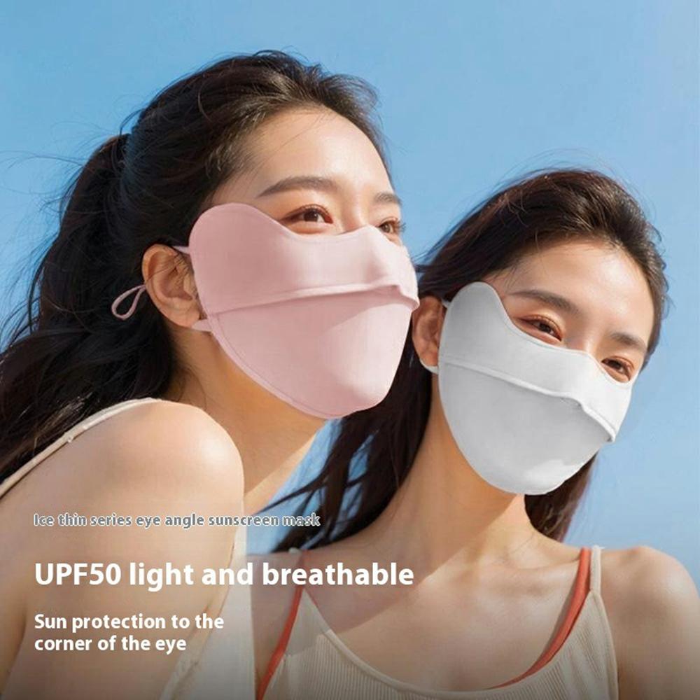 GOLOVEJOY XKZ67 Ice Silk Summer Sun Protection Face Mask for Outdoor Cycling Breathable Face Cover