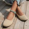 2025 summer and autumn new European and American foreign trade large size round head solid color flat bottom casual Doudou shoes in stock