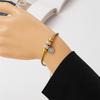 316L Stainless Steel New Fashion Fine Jewelry 4 Styles Embed Zircon Beaded Butterfly Charm Thick Snake Chain Bracelets For Women