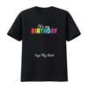It S My Birthday Sign For Unisex T Shirt With Stylish Design Vintage Washed Top For Everyday Wear Designer Clothes Slightly