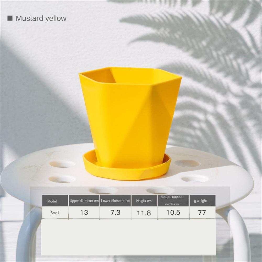 Practical Water-saving Tray Compression Extrusion Simple Temperament Ventilation Hole Design Flower Pots And Planting Flowerpot