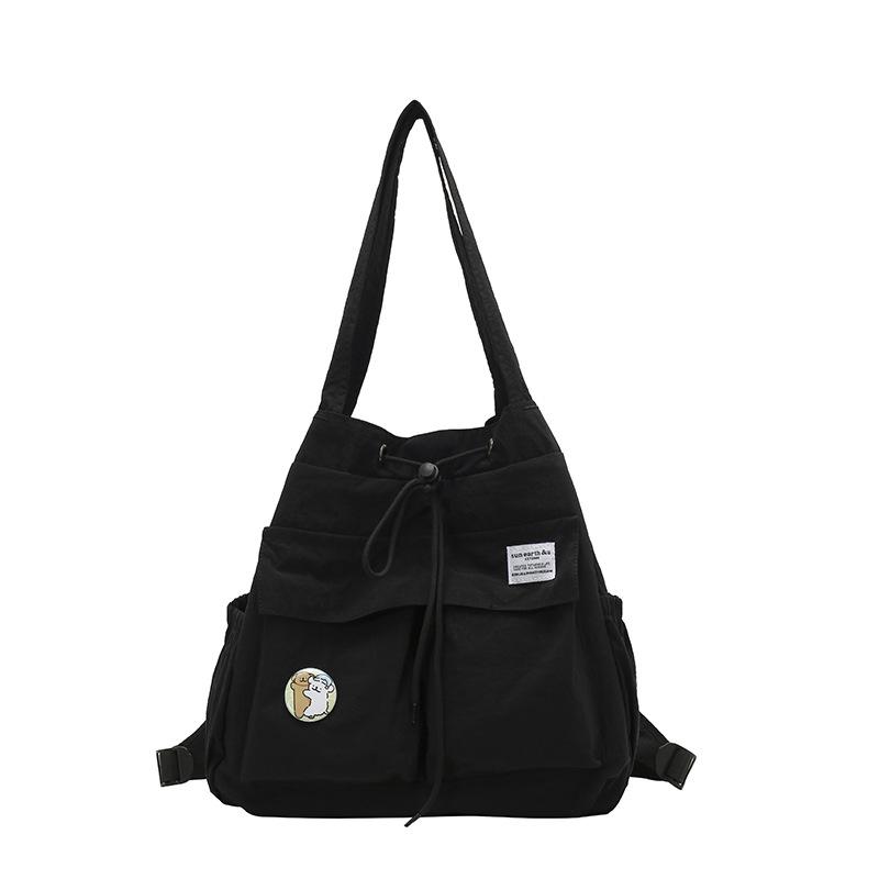 

Korean version of fashion and lightweight outdoor backpack small backpack casual versatile shoulder messenger bag women s trendy cool backpack чорний