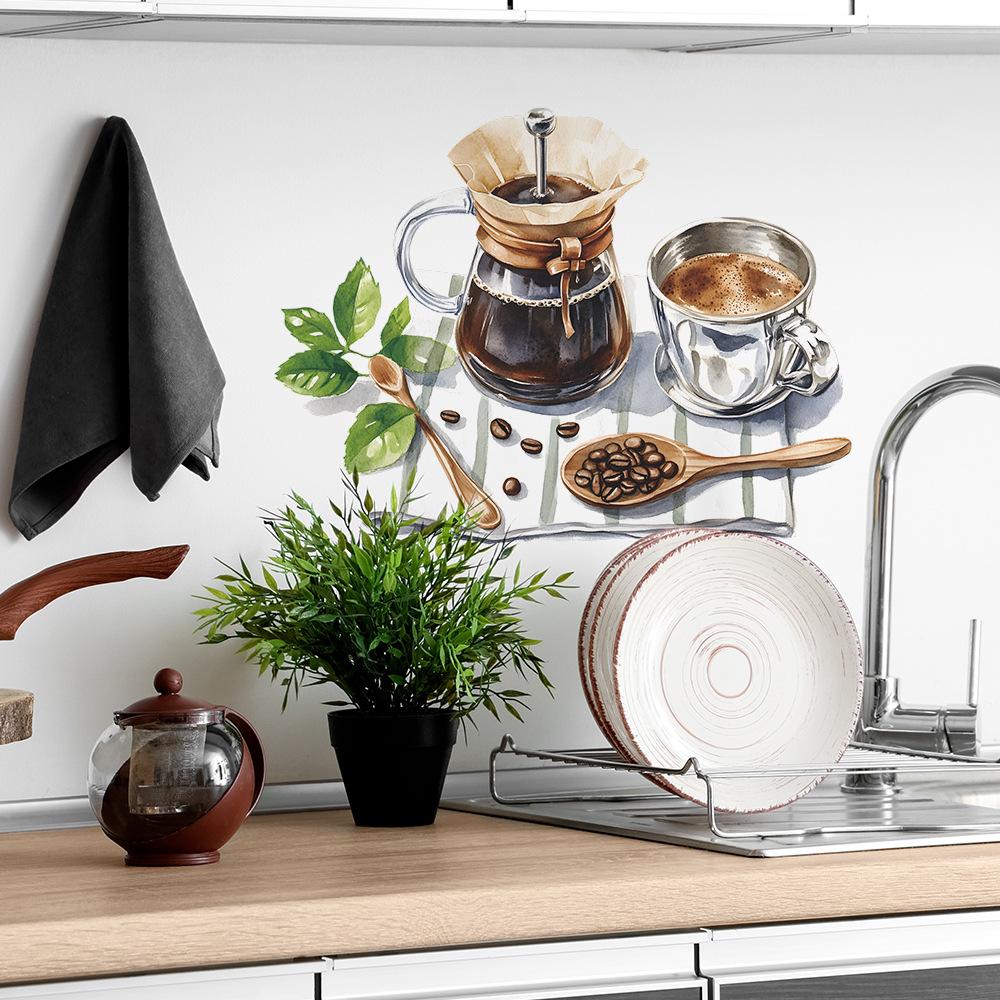Einfache Kaffeetasse Coffee Shop Restaurant Wand Verschönerung Dekoration Wandaufkleber