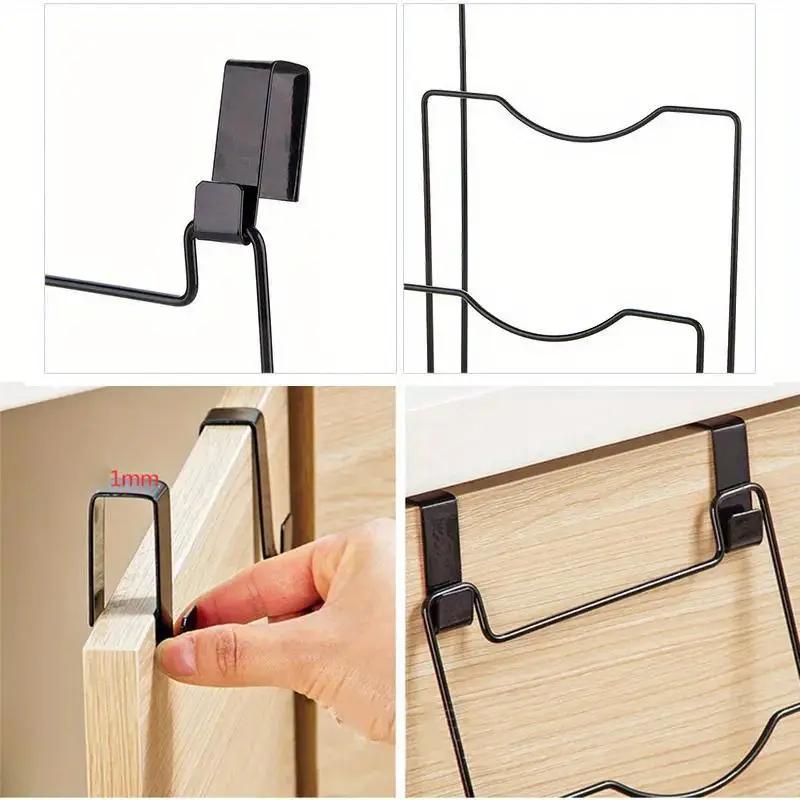 Multifunctional Punch-free Pot Lid Rack Household Kitchen Wall-mounted Iron Pot Lid Rack Multi-layer Cutting Board Storage Rack