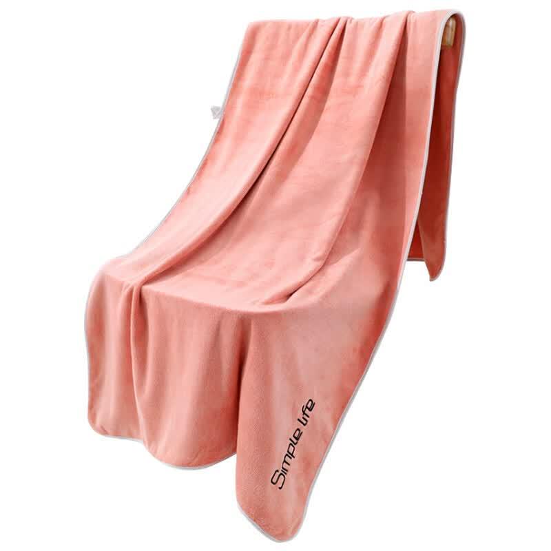 Heyuxie Customizable Microfiber Coral Fleece Bath Towel 2-Pack