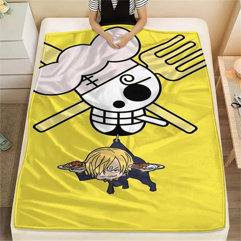Coperta in Flanella con Stampa Personaggio One Piece, Alta qualità Confortevole per Tutte le Stagioni, Arredamento per la Casa, Calore e Comfort, Perfetta per Regali di Natale