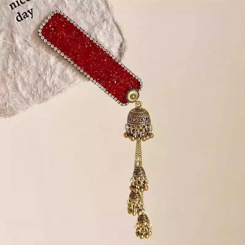 1Pcs Flower Hair Clips For Women   Pearl Tassel Bb Clips Trendy Barrettes Hair Accessories