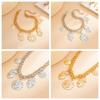 Personalized Metal Imitation Pearl Heart Chain  Foot Ankle Beach Party Jewelry For Women Girl Foot Bracelet Anklet Gifts