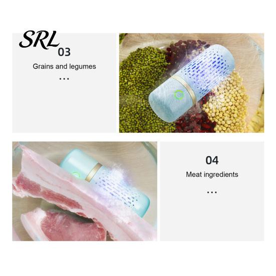 Electric Produce Purifier Portable Fruit Vegetable Cleaner, Cordless Food for Meat Cleaner And Seafood, IPX7 Waterproof Washing Device Home