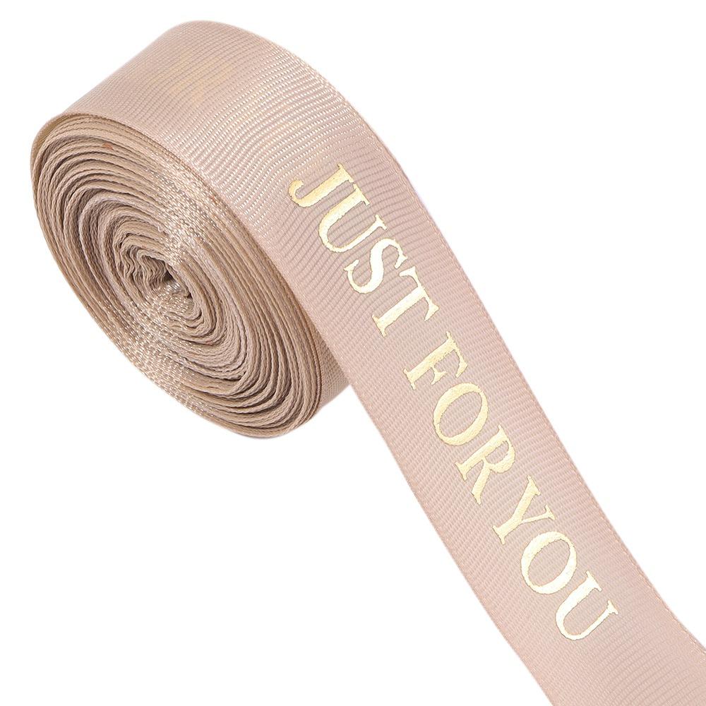 10 Yards/Roll 25mm Width Printed Ribbon Just For You Print Polyester Material Wrapping Ribbon 10 Yards/Roll