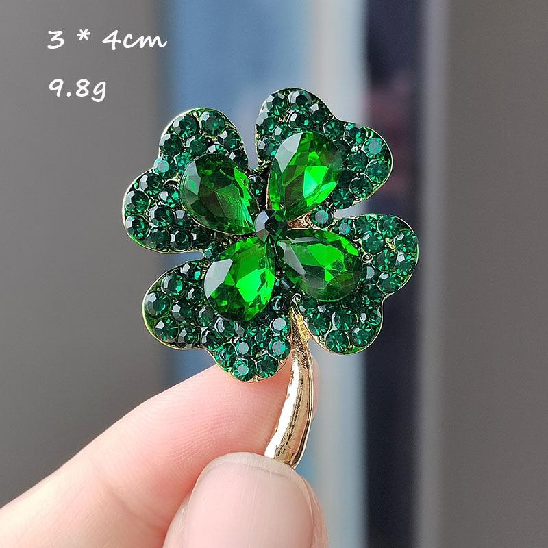 

Простая антибликовая опаловая брошь женская четырехлистная булавка-клевер фиксированные аксессуары для одежды