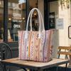 Floral Printed Tote Bag Casual Large Capacity Daily Shoulder Handbag For Women Outdoor Shopping Travel Commute