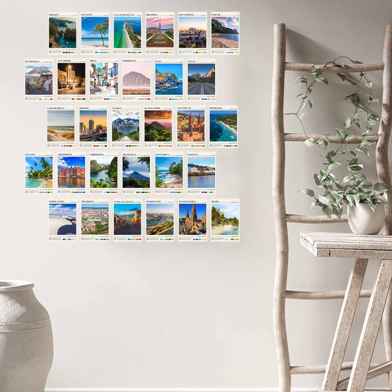 10/30 stk Byfotografi Veggcollage-sett Landskap Postkort Romdekor Estetisk Soverom Hjemmedekorasjon Kunst for Tenåringsjenter