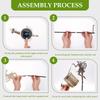 Fairy Garden Solar Light IP65 Waterproof Outdoor Solar Stake Light Large Retro Metal Lantern Solar Light for Garden Decoration