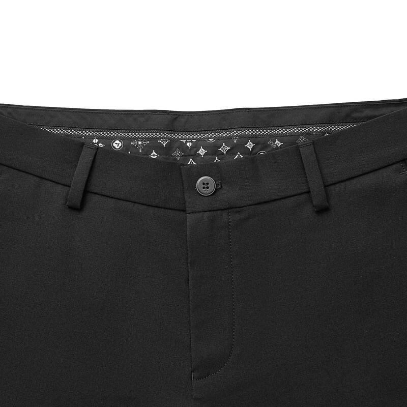 Qipai Men's Straight Fit Linen Blend Casual Pants
