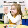 12/18/24/36 Colors Non-dirty Hand Plastic Crayons Washable and Erasable Color Crayons Children’s Painting School Office Supplies